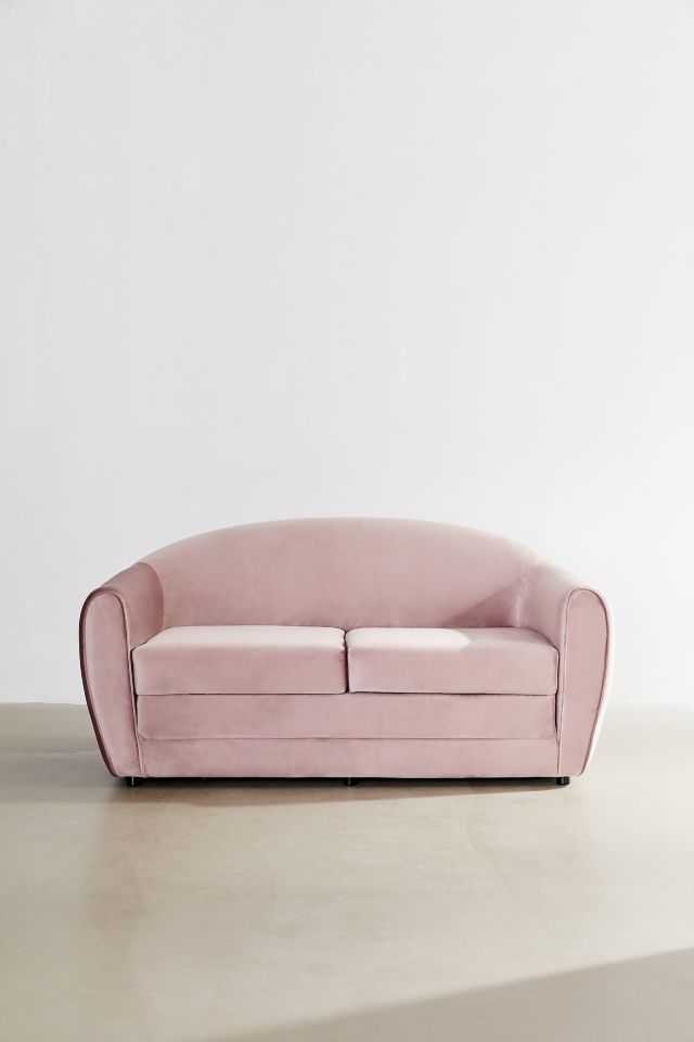 Gemma Velvet Convertible Sofa #2