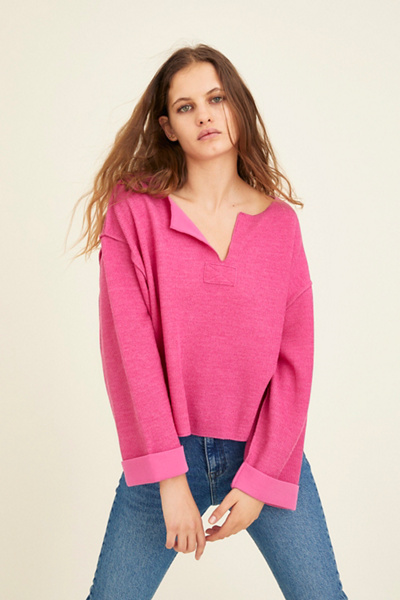 トップス MUZE OVERSIZE INSIDEOUT KNIT 50851203_068_b