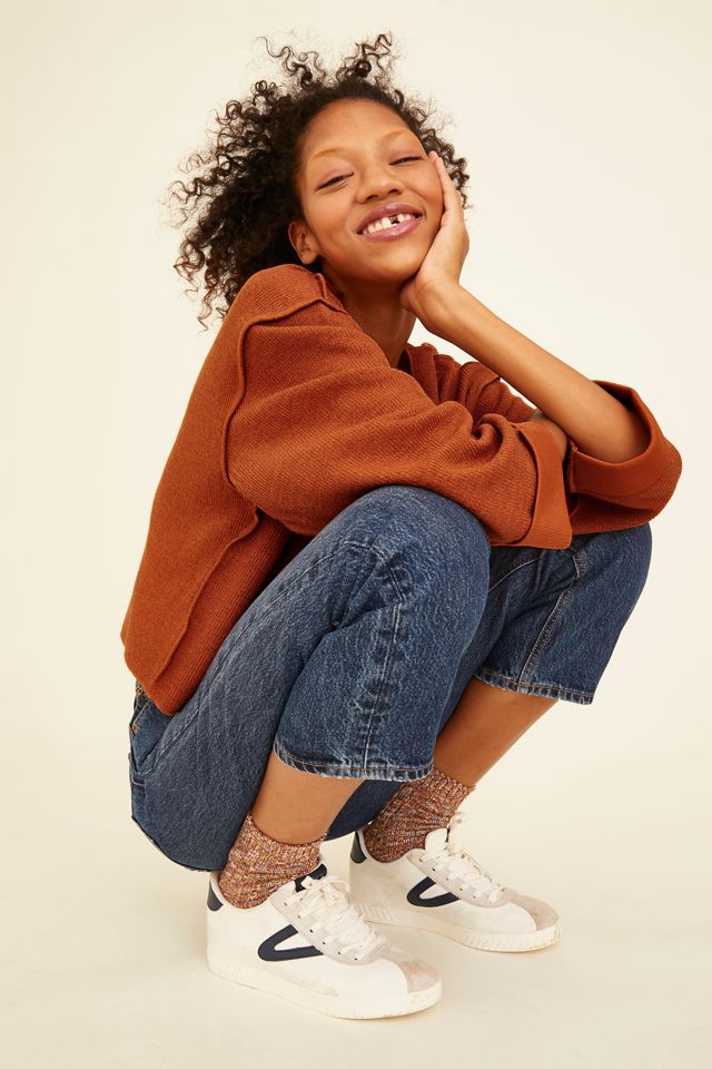 UO Jax Inside Out Notch Neck Top #1