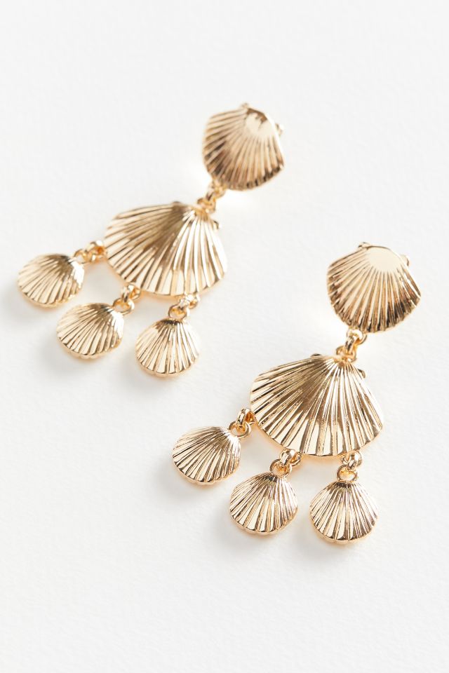 Caye Shell Statement Drop Earring #1