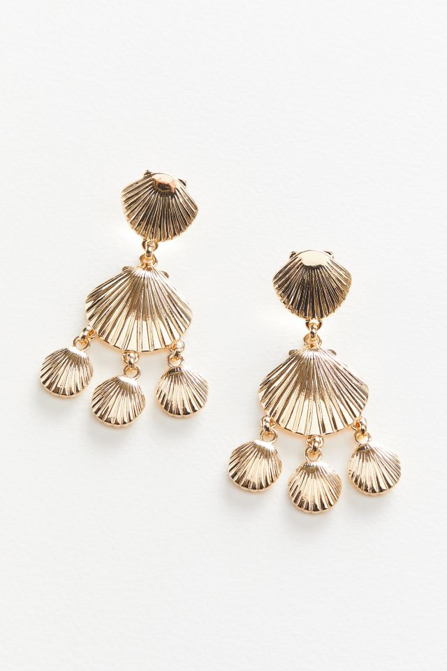 Caye Shell Statement Drop Earring #2
