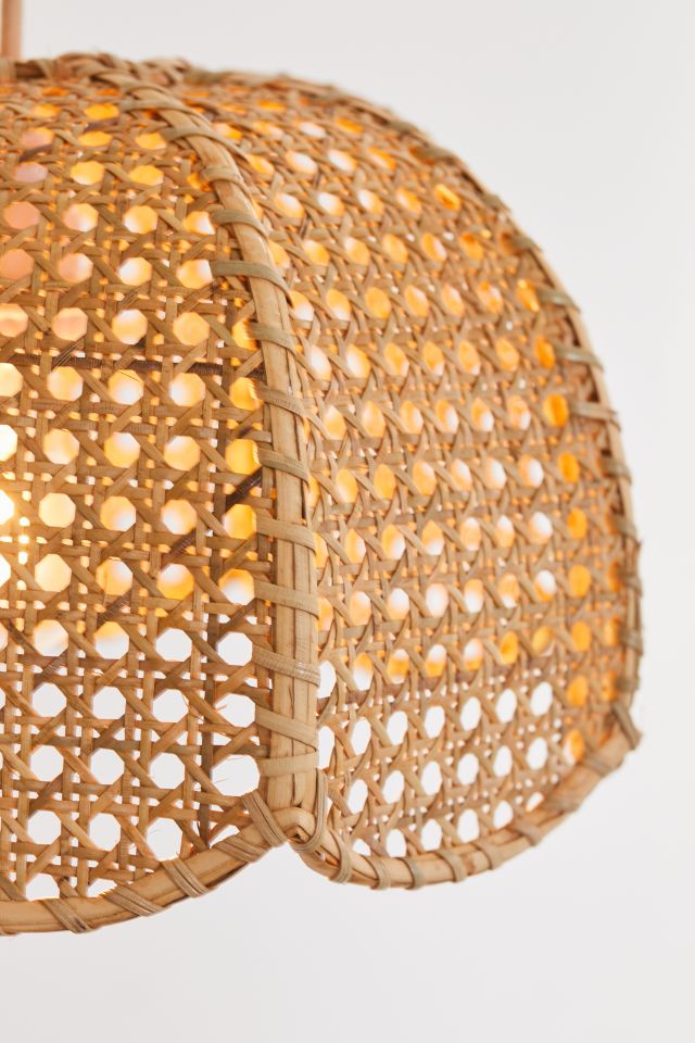 Luminaire suspendu en rotin Cayla  #2