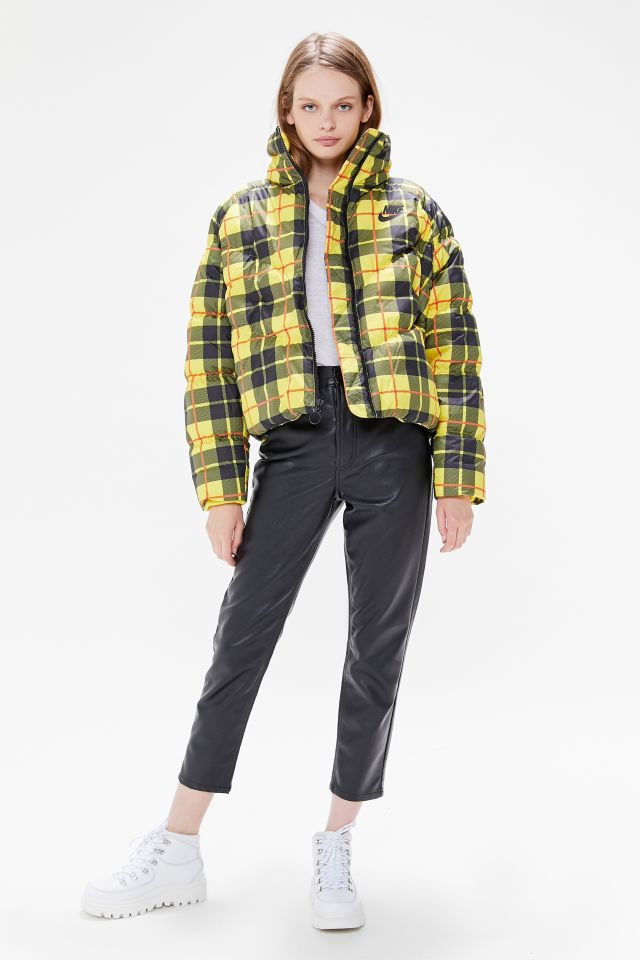 Nike Plaid Puffer Coat #3