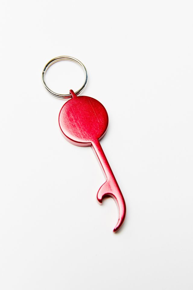 Bison Designs Circle Bottle Opener Key Ring #1