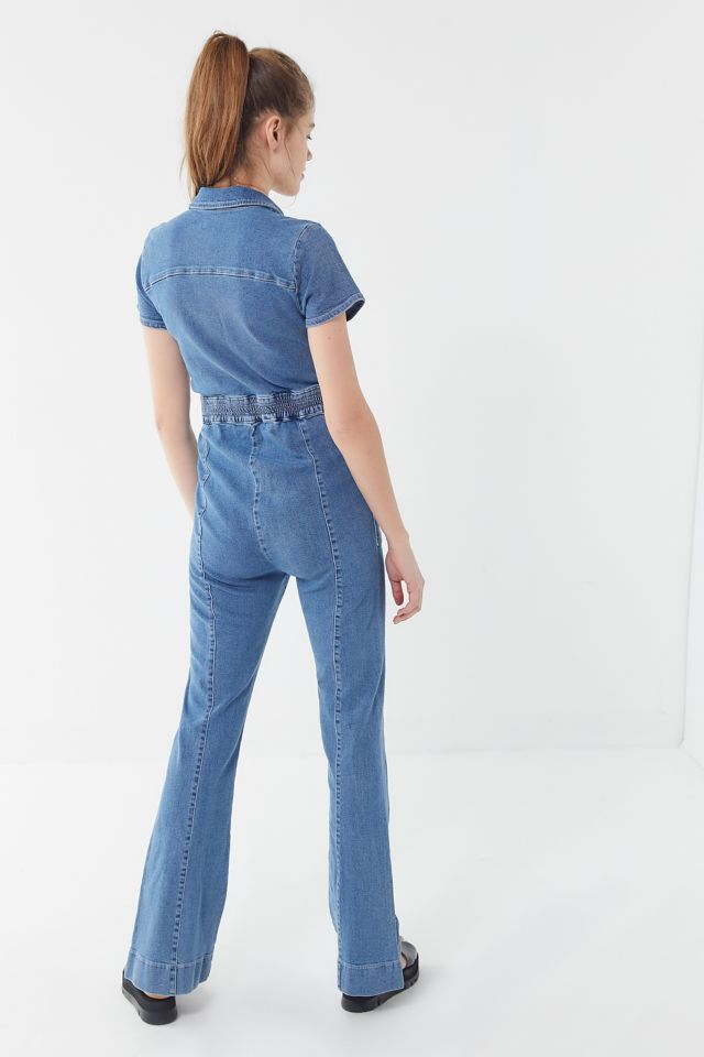 BDG ‘70s Denim Collared Button-Front Jumpsuit #1
