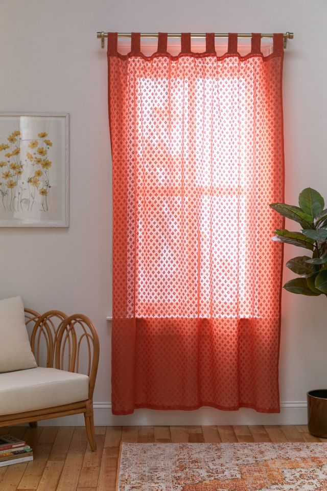 Ayala Geo Lace Window Panel #1