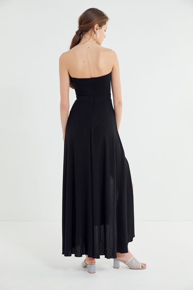 Lioness Adrianne Strapless Tie-Front Maxi Dress #1