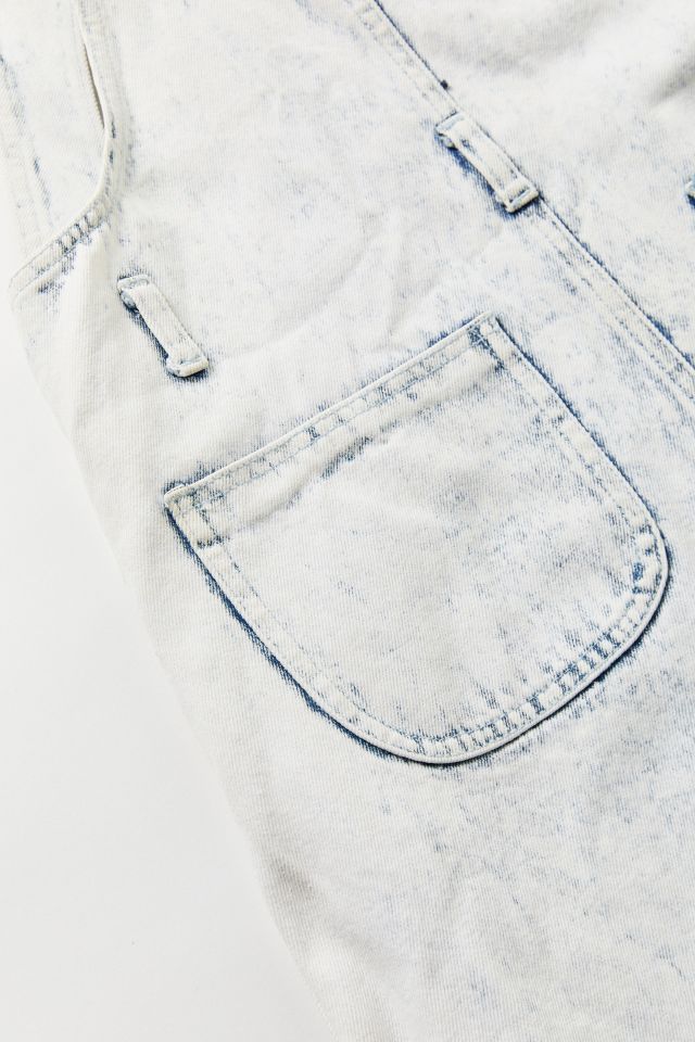 Robe salopette en denim vintage délavée à l'acide #3
