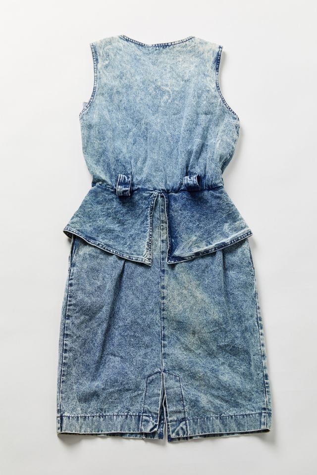 denim peplum dress Easy Classic Denim Peplum Top – VICI