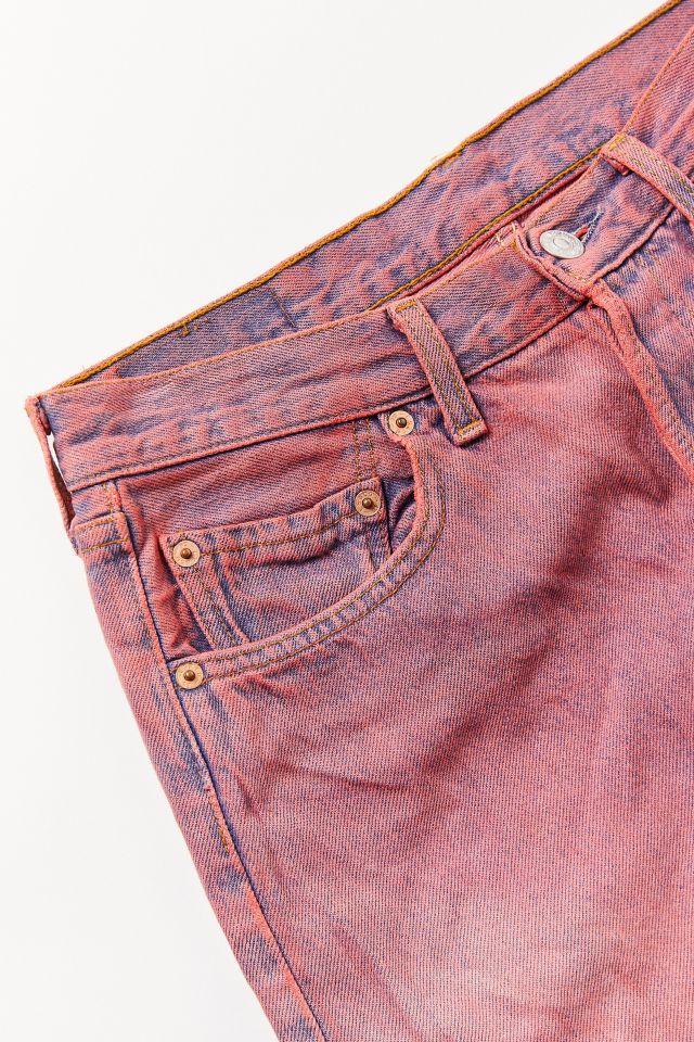 Jean Levi's vintage rouge et délavé à l'acide #2