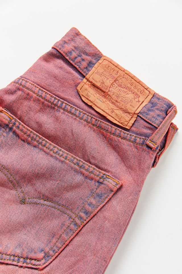 Jean Levi's vintage rouge et délavé à l'acide #3