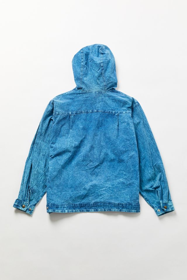 Vintage Overdyed Acid Wash Hooded Denim Jacket #2