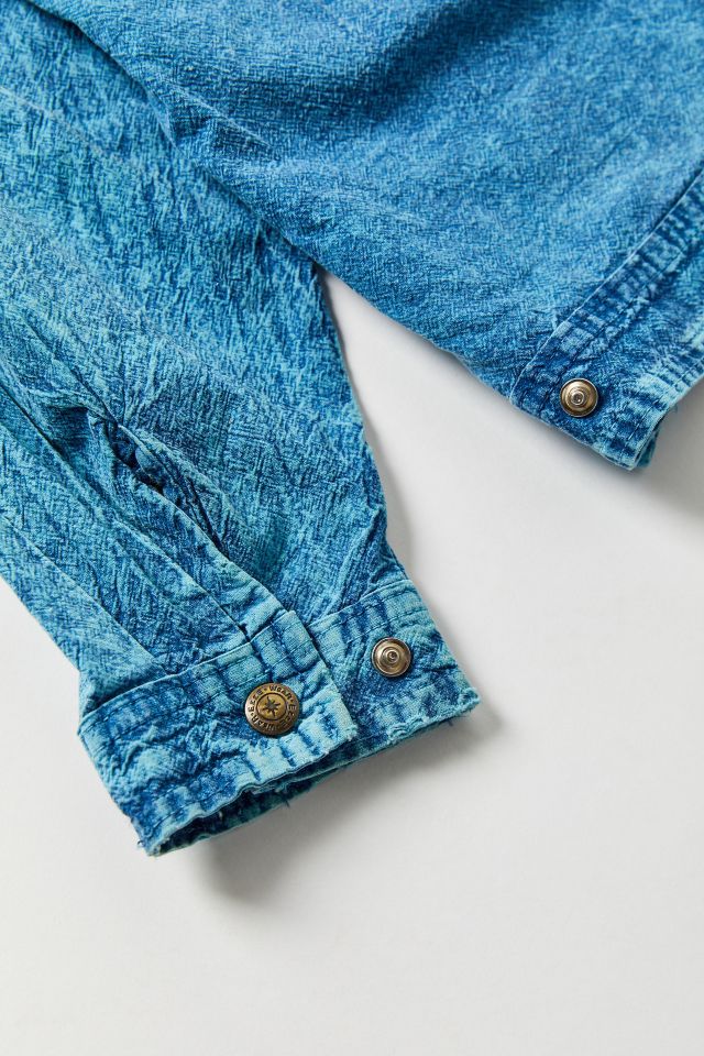 Vintage Overdyed Acid Wash Hooded Denim Jacket #3