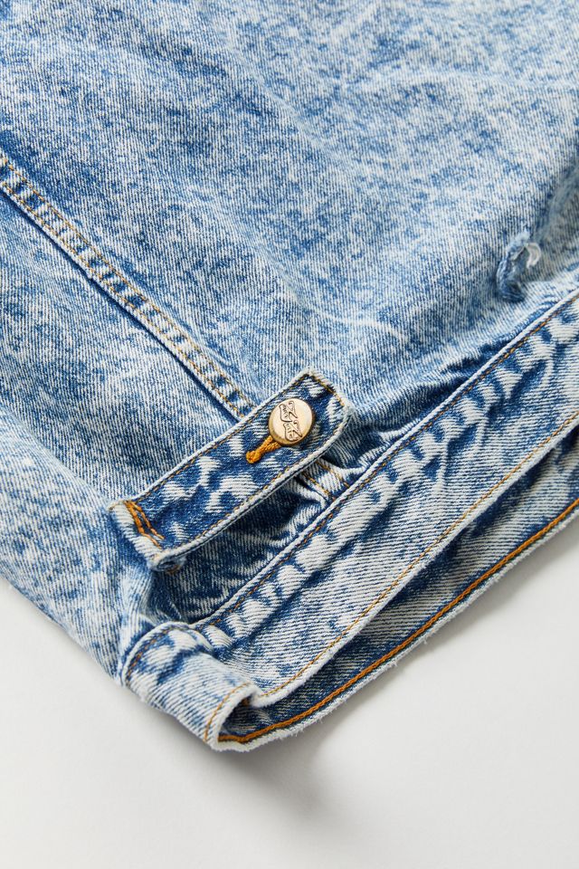 Vintage Longline Acid Wash Denim Jacket #3