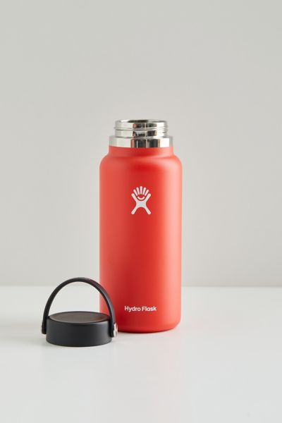 Hydro Flask Wide Mouth 32 oz Water Bottle In Red