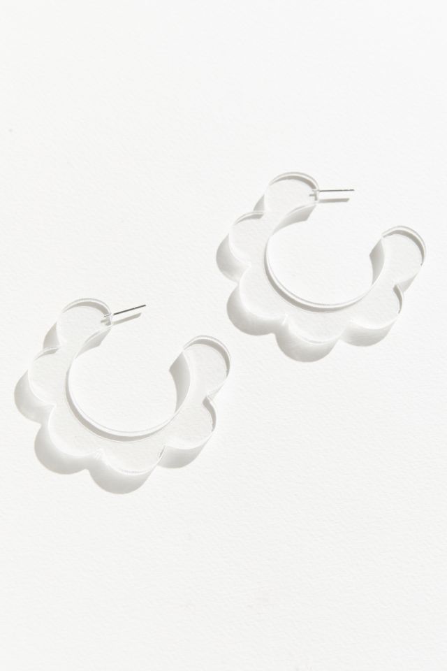 Daisy Resin Hoop Earring #1