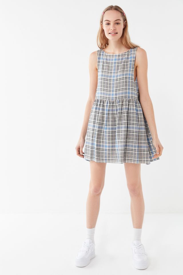 Urban Renewal Remnants Plaid Babydoll Dress #1