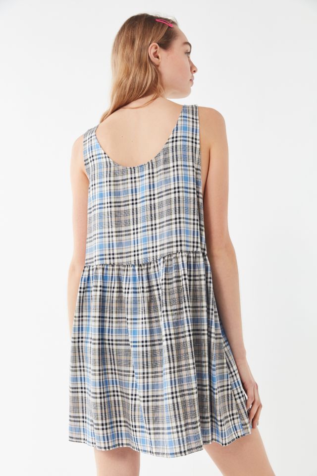 Urban Renewal Remnants Plaid Babydoll Dress #3