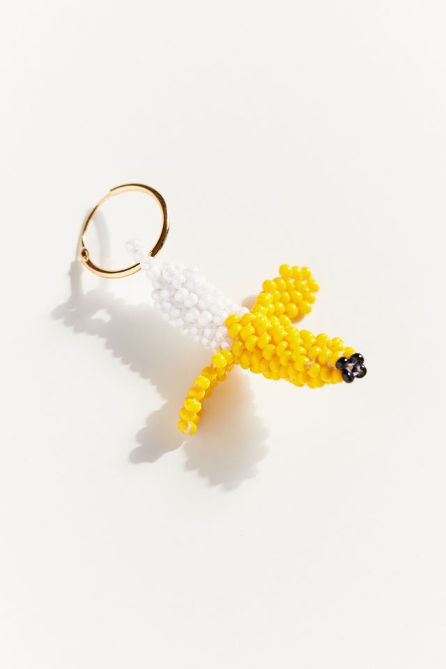 Pura Utz Beaded Banana Single Earring