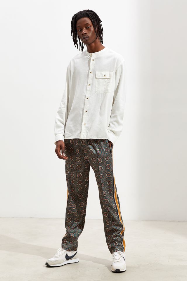 UO Collarless Linen Button-Down Shirt  #5