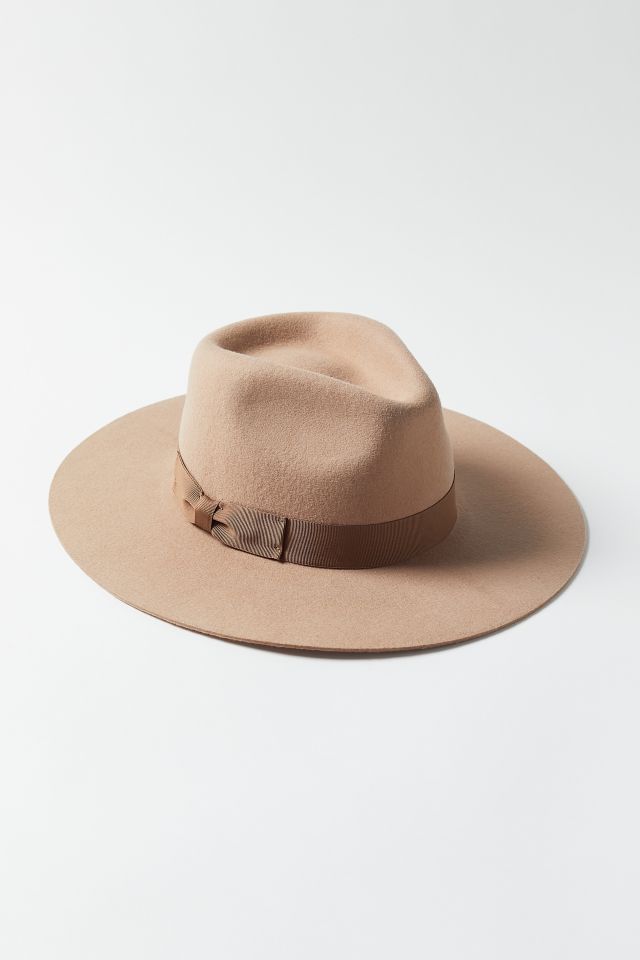 UO Flat Brim Felt Fedora | Urban Outfitters Canada