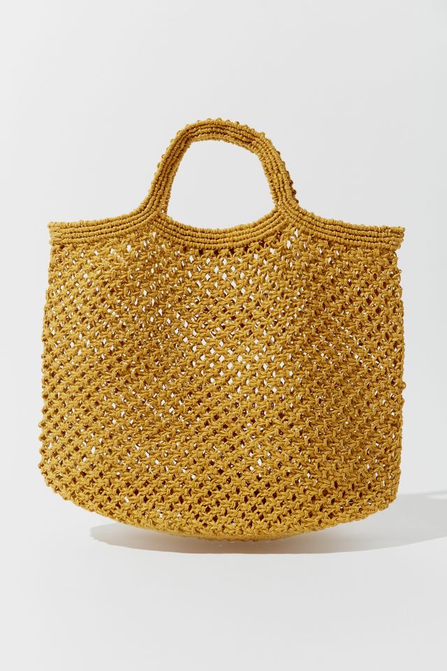 Woven Burlap Tote Bag #1