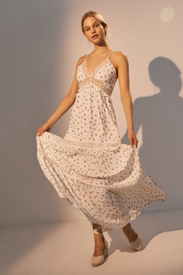 Robe Longue Perseverance London Sacramento Garniture en Dentelle Florale #2