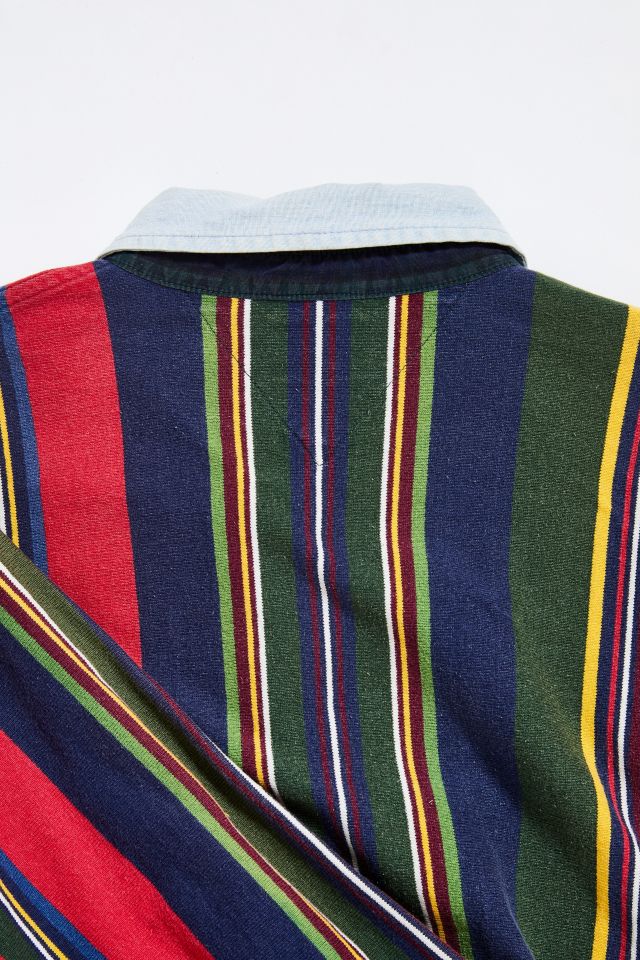 Vintage Tommy Hilfiger Rainbow Stripe Rugby Shirt #3