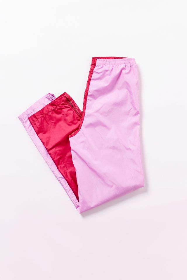 Vintage Pink + Red Spliced Track Pant #1