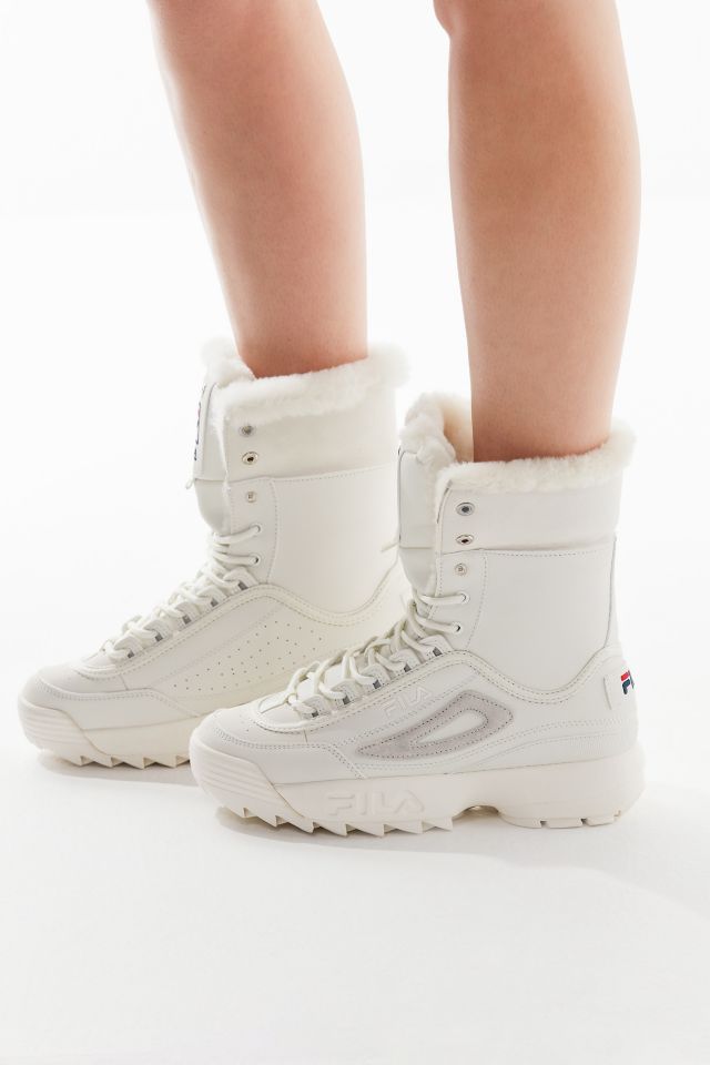 Fila disruptor boots on sale shearling