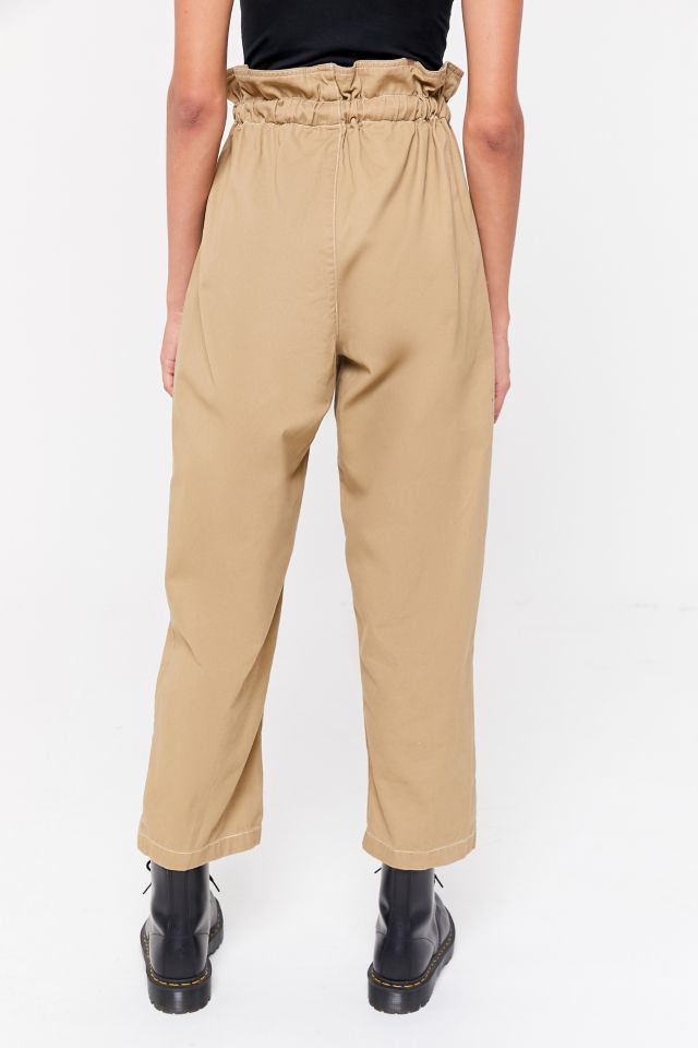 UO Terra High-Waisted Paperbag Pant #1