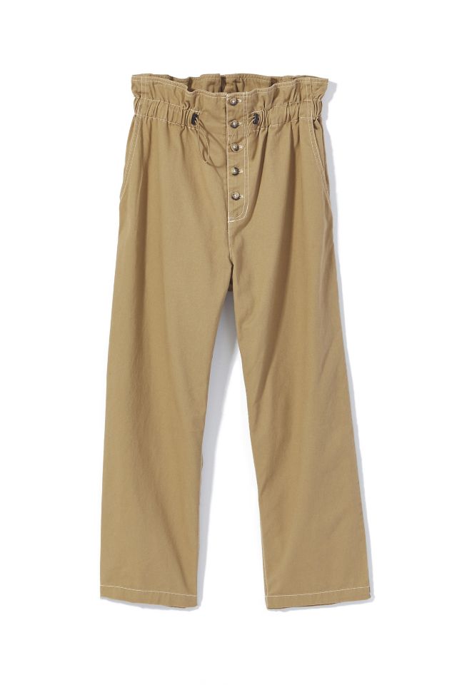 UO Terra High-Waisted Paperbag Pant #4