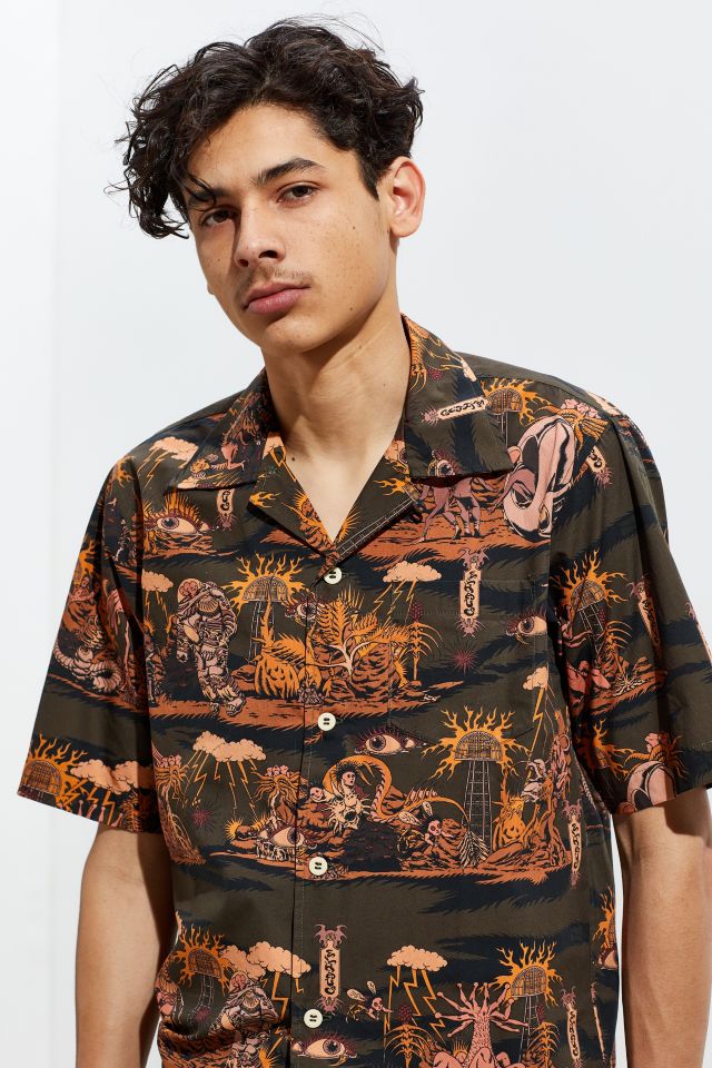 Elhaus Glide Ancient Short Sleeve Button-Down Shirt #1