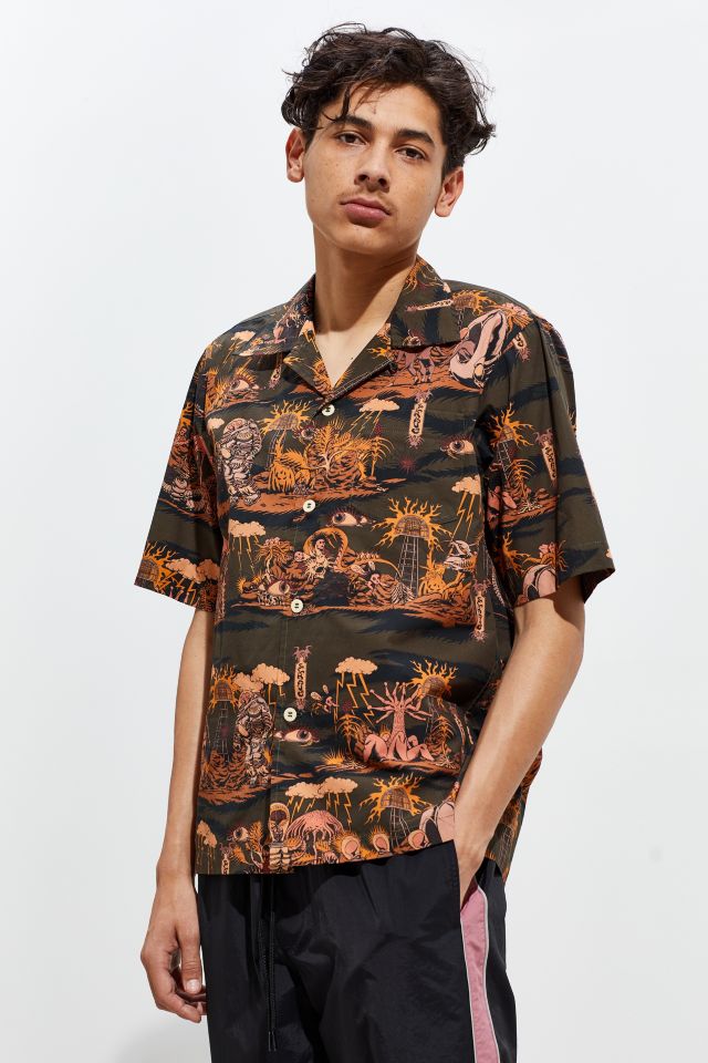 Elhaus Glide Ancient Short Sleeve Button-Down Shirt #2