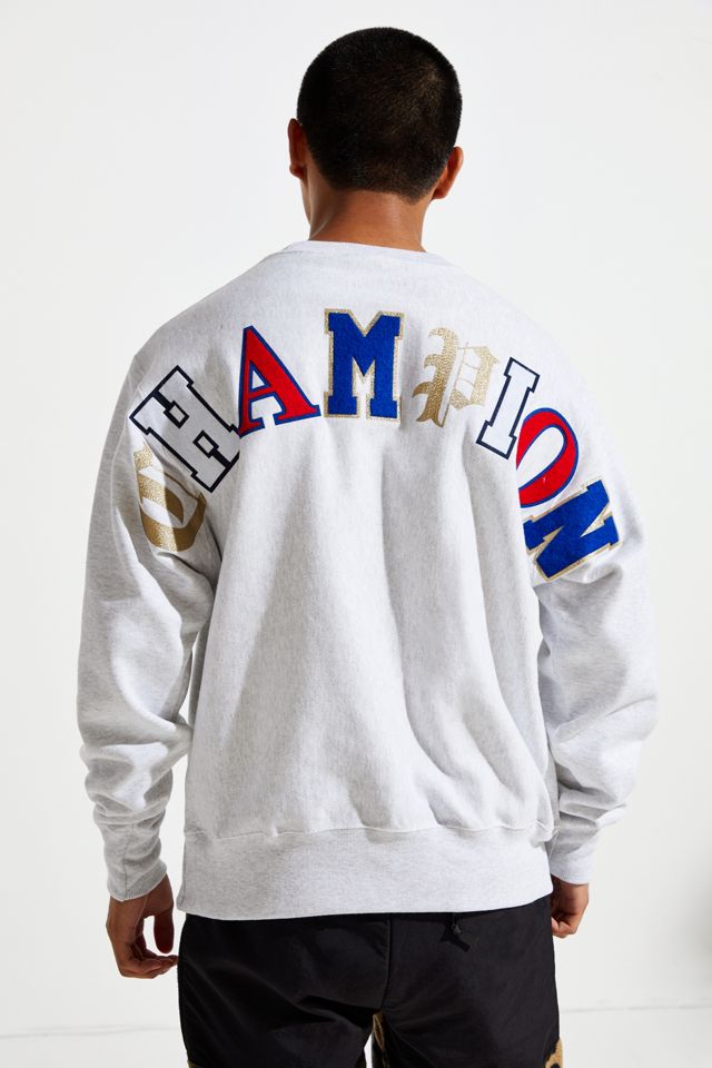 Champion Old English Crew Neck Sweatshirt | Urban Outfitters Champion Old English Crew Neck Sweatshirt | Urban Outfitters
