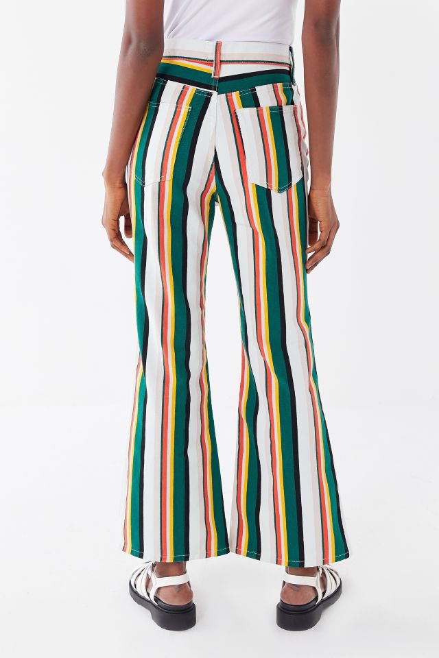 BDG Striped High-Waisted Flare Jean #1