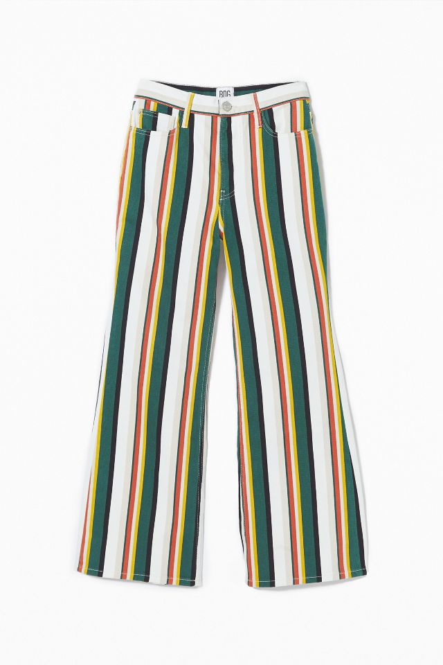 BDG Striped High-Waisted Flare Jean #4