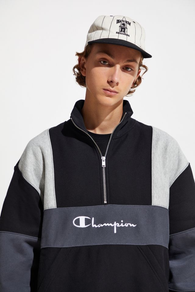 Champion Reverse Weave Colorblock Half-Zip Sweatshirt  #3