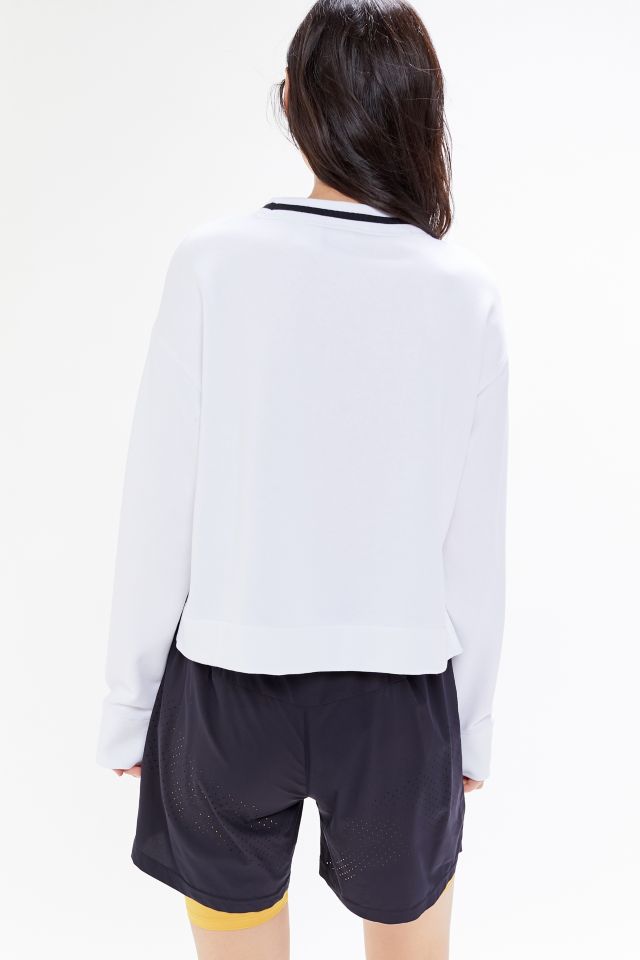 adidas Trefoil Step Hem Cropped Sweatshirt #3