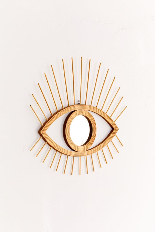 Rattan Eye Wall Mirror #1