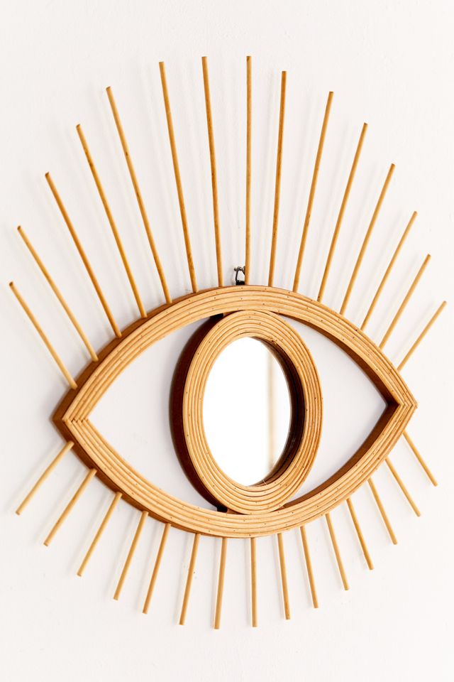 Rattan Eye Wall Mirror #2