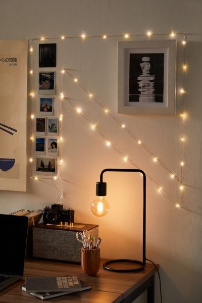 Crescent Moon Curtain String Lights