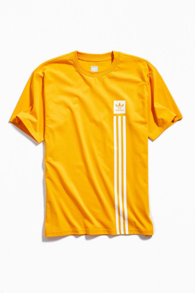 adidas Skateboarding Pillar Yellow Tee 