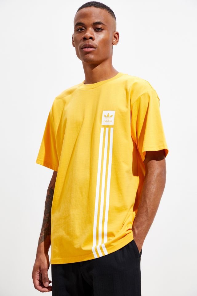adidas Skateboarding Pillar Yellow Tee  #1