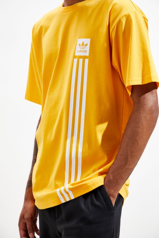 adidas Skateboarding Pillar Yellow Tee  #2