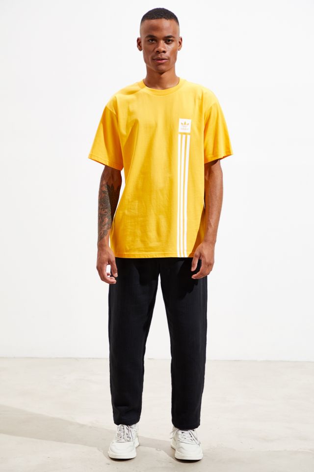 adidas Skateboarding Pillar Yellow Tee  #5