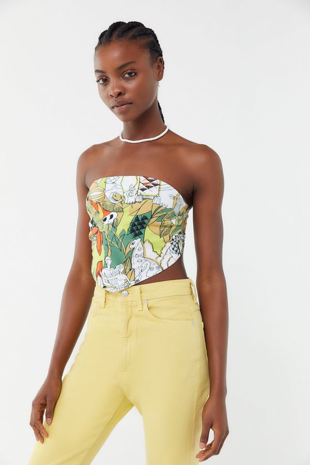 UO Cabana Strapless Handkerchief Tube Top | Urban Outfitters