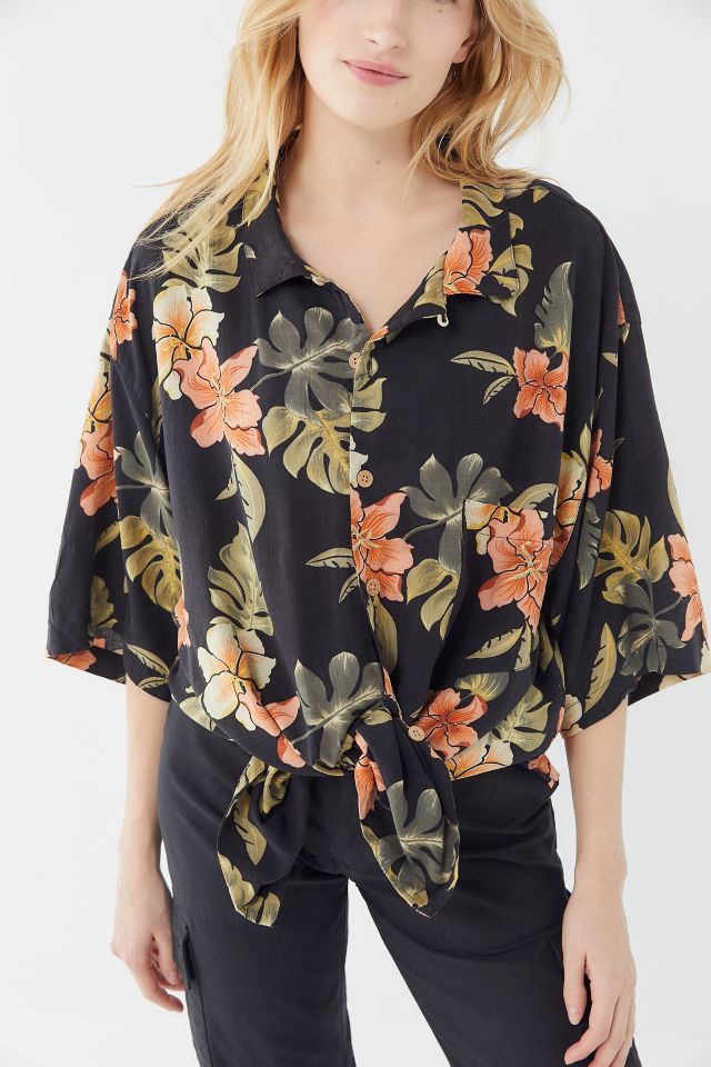 Women's Goose Red Oversized Hawaiian Shirt - VinCo Hawaiian Shirts