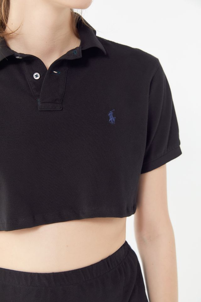 Vintage cropped cheap polo shirt