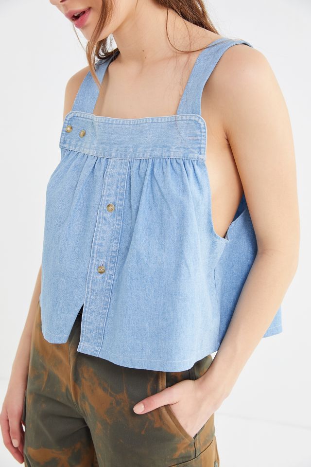 Urban Renewal Remade Denim Shirting Tank Top #1